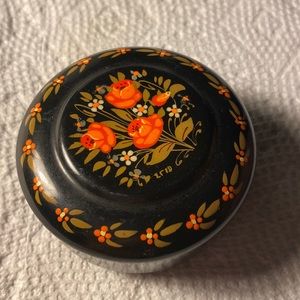Hand Painted Small Jewelry Box